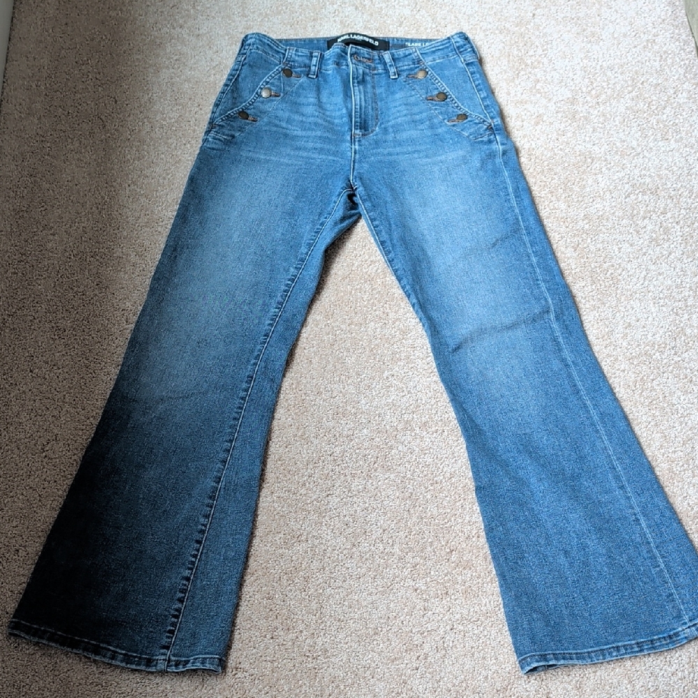 Karl Lagerfeld Denim Flare Jeans